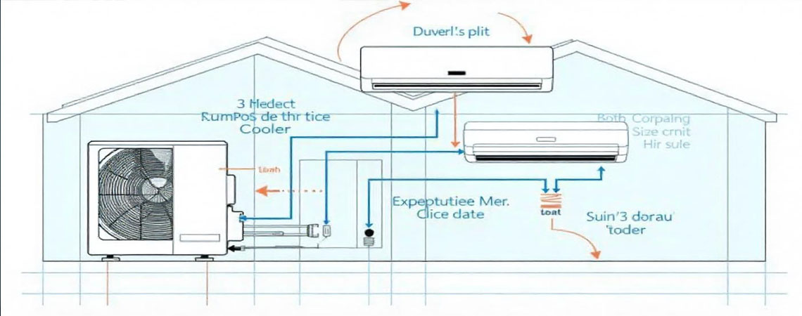 Converting a water cooler to a ducted split