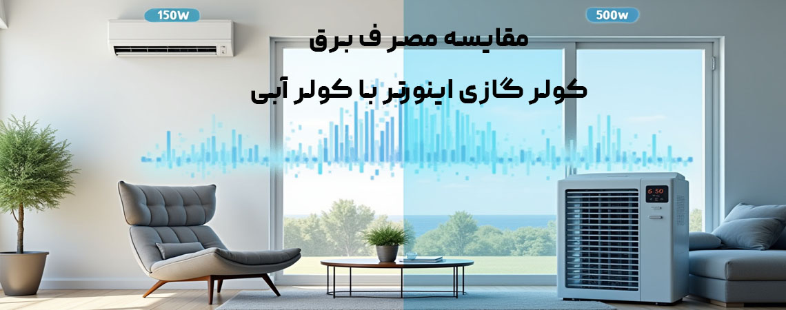 مقایسه مصرف برق کولر گازی اینورتر با کولر آبی1