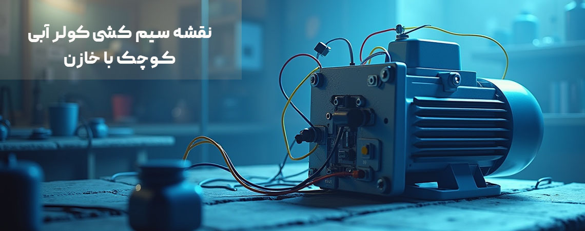 نقشه سیم کشی کولر آبی کوچک با خازن2