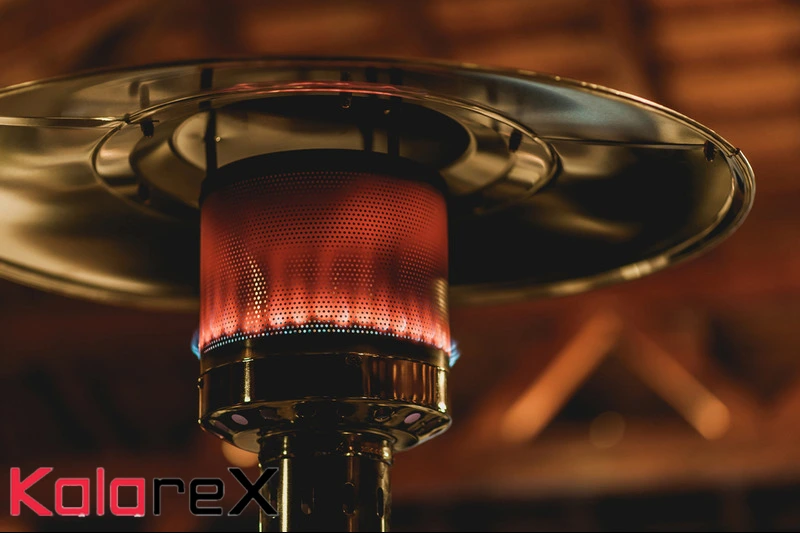 شعله قرمز بخاری گازی