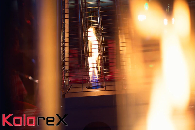 شعله زرد بخاری گازی